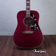 Gibson Hummingbird Special Mahogany/Sitka Spruce Acoustic Electric Guitar - Satin Wine Red - #21426036