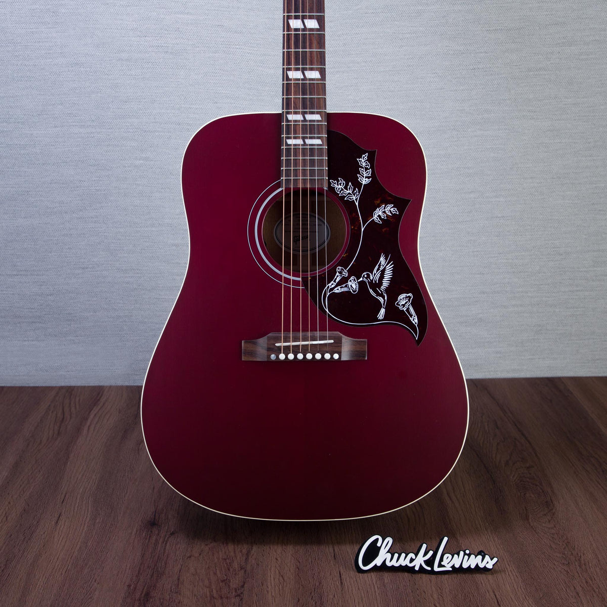Gibson Hummingbird Special Mahogany/Sitka Spruce Acoustic Electric Guitar - Satin Wine Red - #21426036