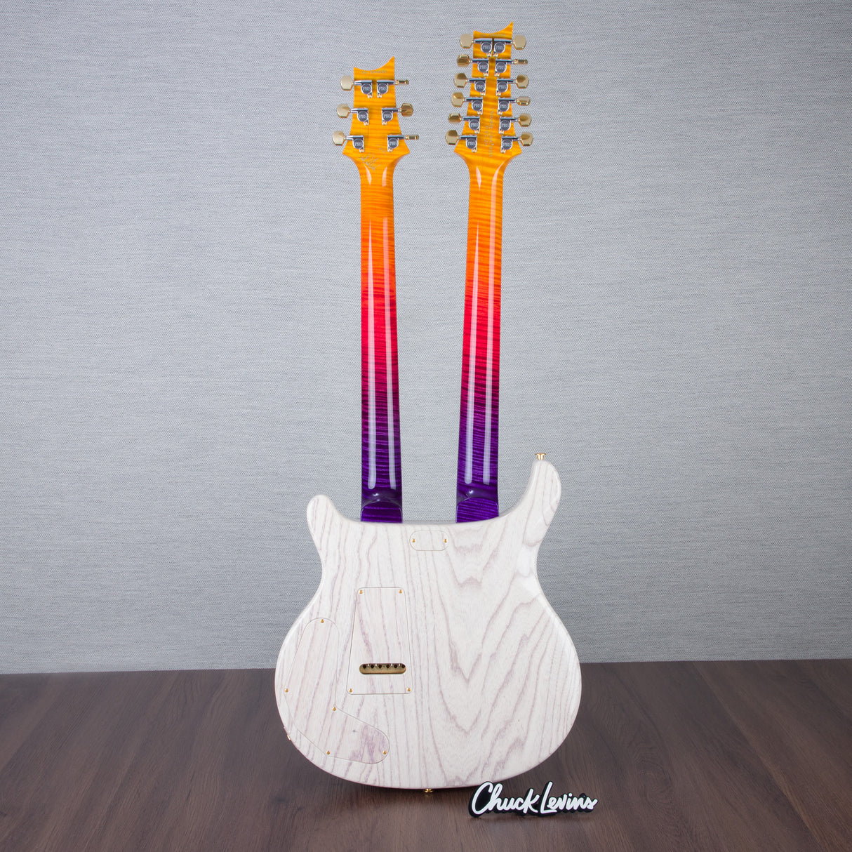 PRS Private Stock Custom 24 Double-Neck 6/12 String Electric Guitar - Indian Ocean Sunset Glow - #0384233