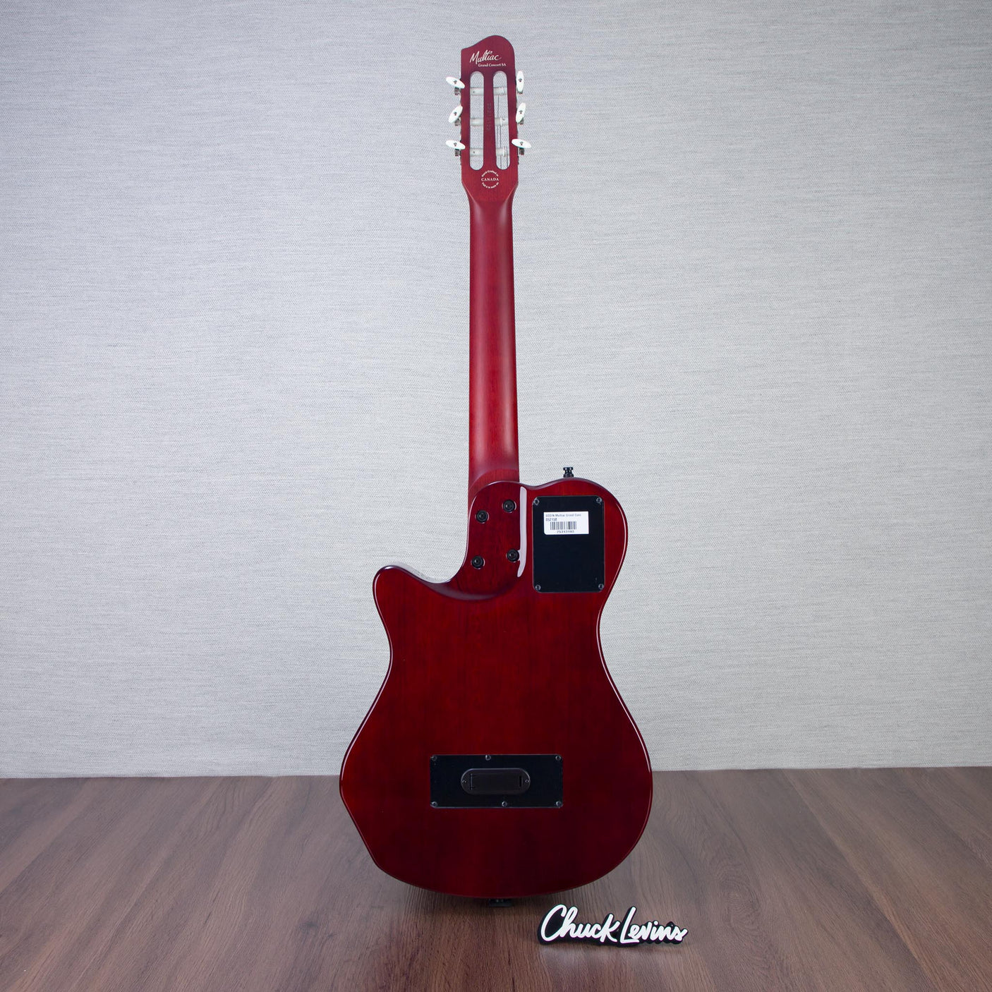Godin MultiAc Grand Concert SA Nylon String Acoustic-Electric Guitar - Trans Black - CHUCKSCLUSIVE - #25313103