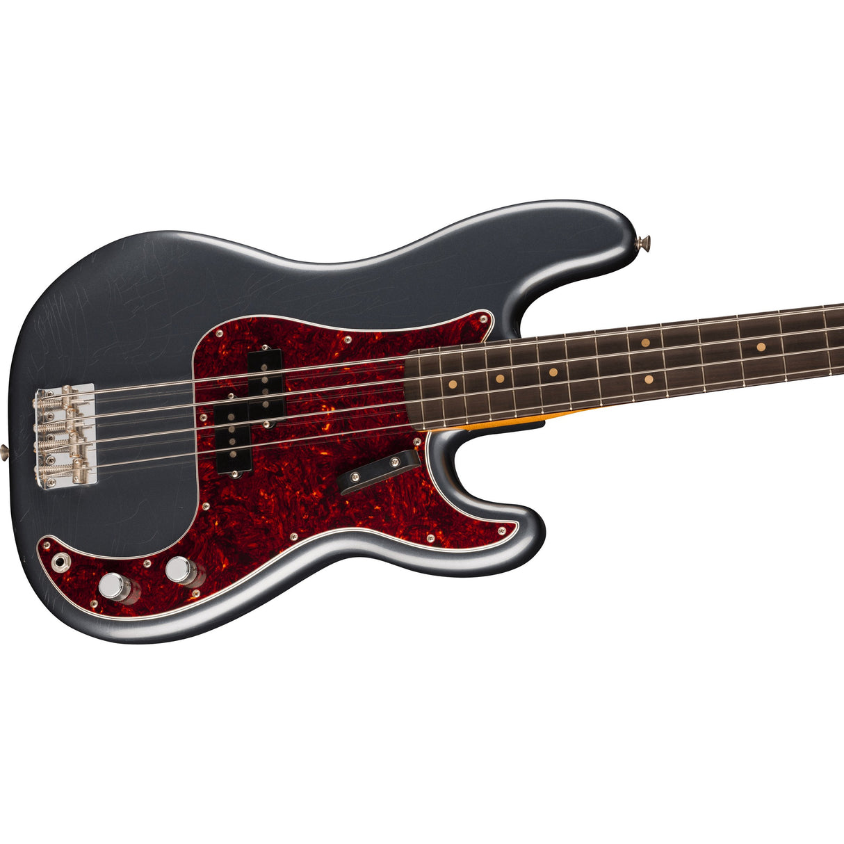 Fender Limited Edition Vintera II Road Worn 60s Precision Electric Bass Guitar - Charcoal Frost Metallic