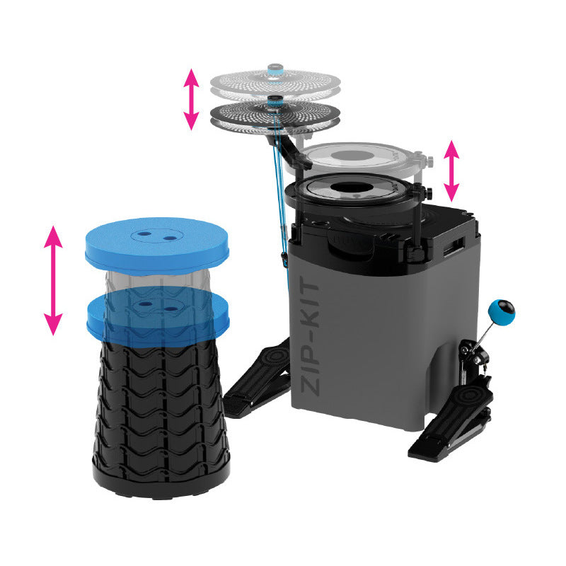 Nuvo Zip-Kit Essential Compact Drum Kit