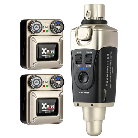 Xvive U45R2 Wireless In-Ear Monitor System with Two Receivers