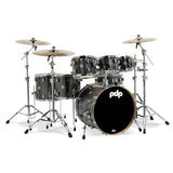 PDP Concept Maple 7-Piece 22" Lacquer Shell Pack - Black Sparkle - New,Black Sparkle