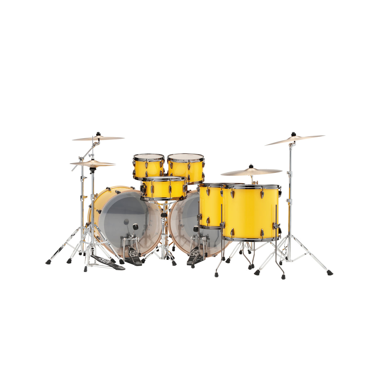 Tama Imperialstar 7-Piece Drum Kit with Double 22-Inch Kick Drums - Electric Yellow