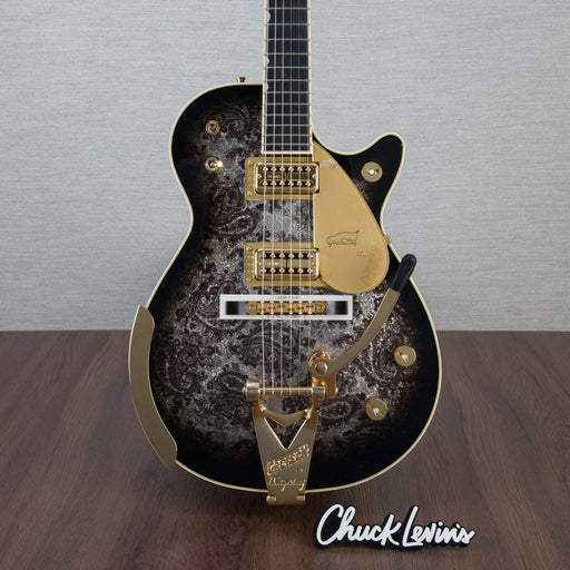 Gretsch Limited Edition G6134TG Paisley Penguin With String-Thru Bigsby Electric Guitar - Black Paisley - #JT23051880 - Display Model