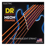 DR Strings NOE-9 NEON Guitar Strings - Orange