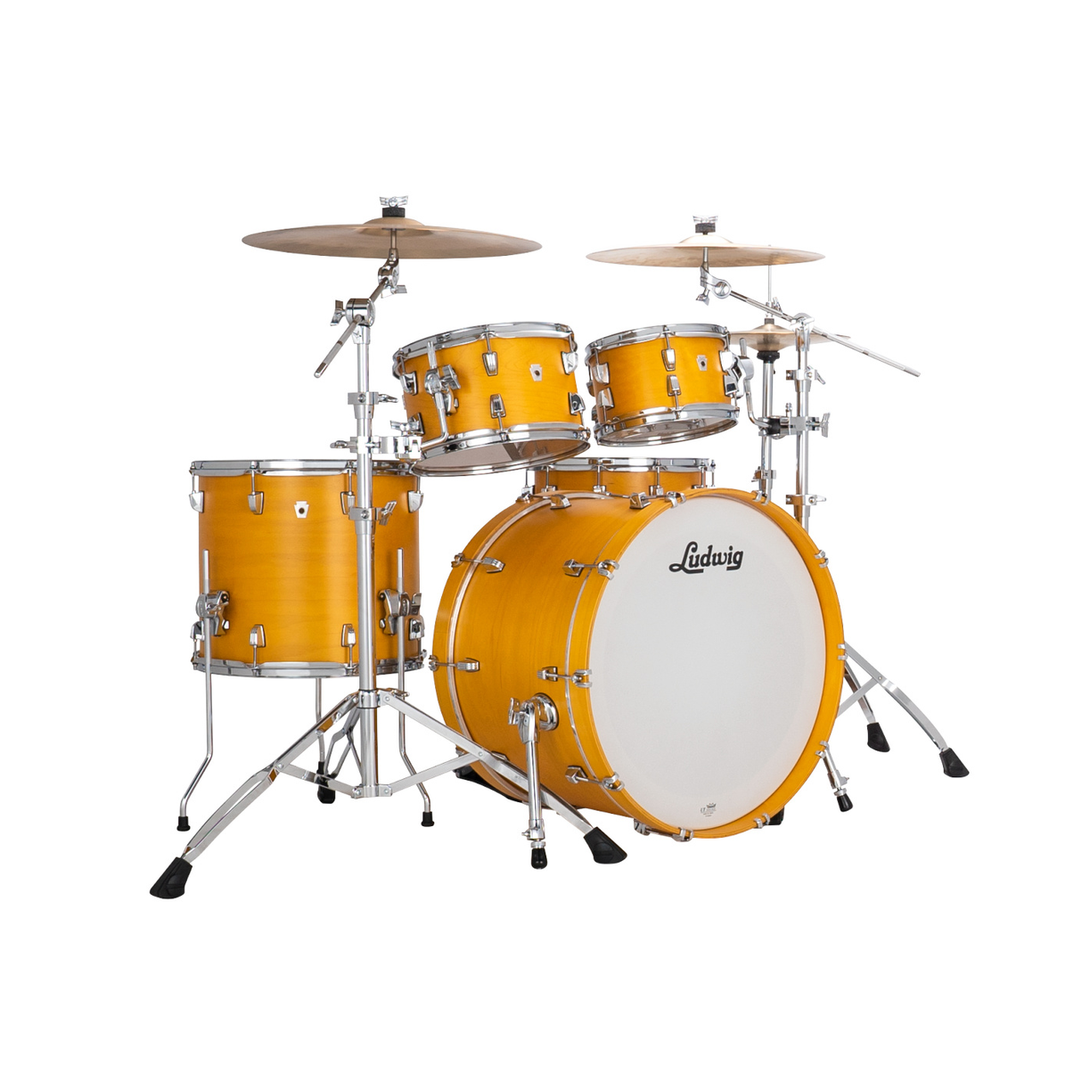Ludwig NeuSonic 4-Piece Rapid Mod 2 Shell Pack - Satin Gold Slumbers