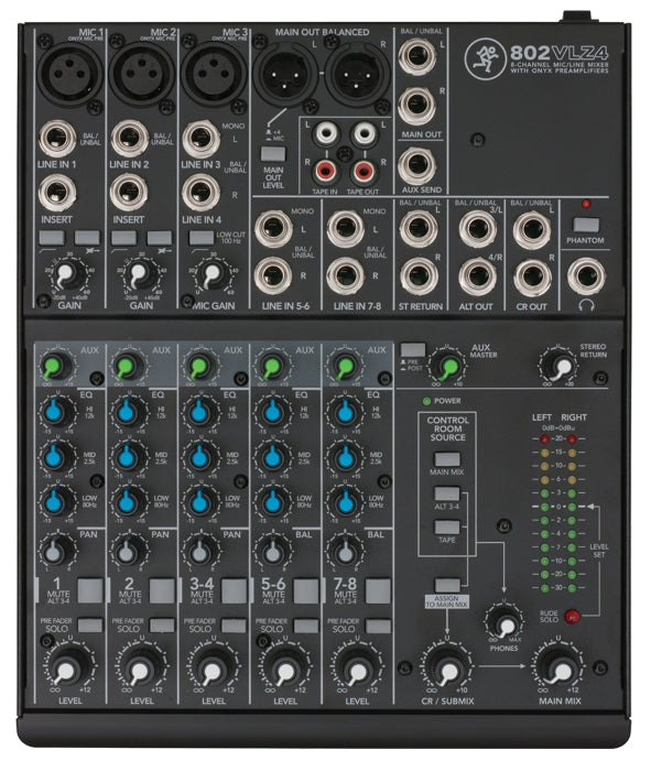 Mackie 802VLZ4 8 Channel Compact Analog Mixer