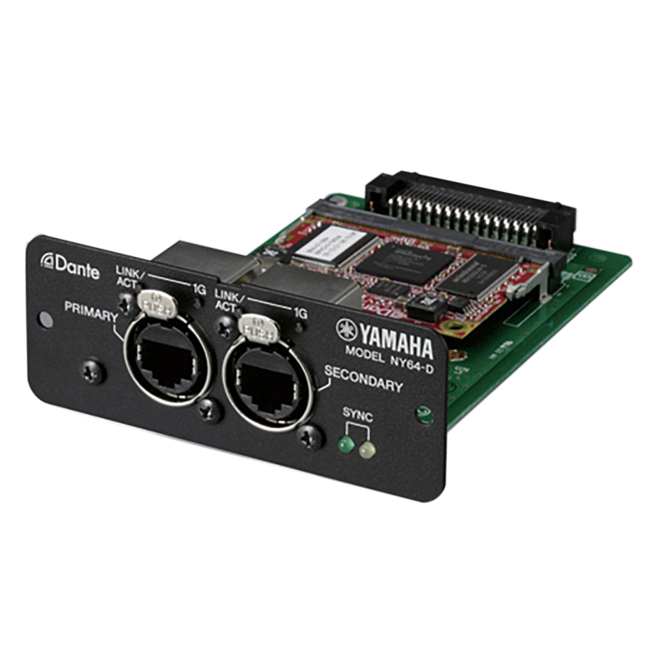 Yamaha NY64-D Dante I/O Expansion Card for TF Consoles - Open Box, Mint