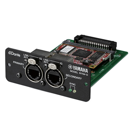 Yamaha NY64-D Dante I/O Expansion Card for TF Consoles - Open Box, Mint