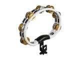 Meinl TMT2M-WH Mountable Recording Combo ABS Tambourine Dual Alloy Jingles 2 Rows
