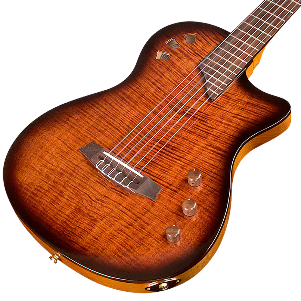 Cordoba Stage Electric Nylon String Guitar - Edge Burst - New
