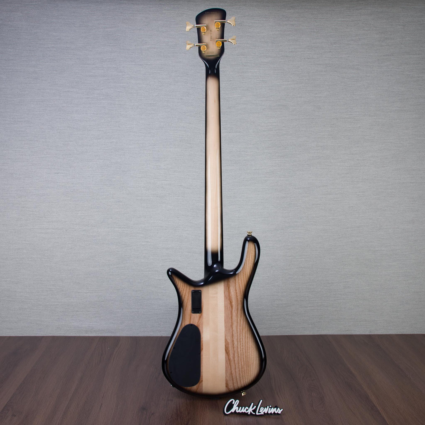 Spector Euro 4 Electric Bass Guitar - Natural Black Burst Gloss - CHUCKSCLUSIVE - #NB22963