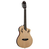 Ortega Tour Player Series Thinline Crossover Nylon String Acoustic Electric - Natural