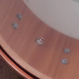 DW 6 x 14-Inch Collector's Pure Oak Snare Drum - Blue Glass with Copper Hardware