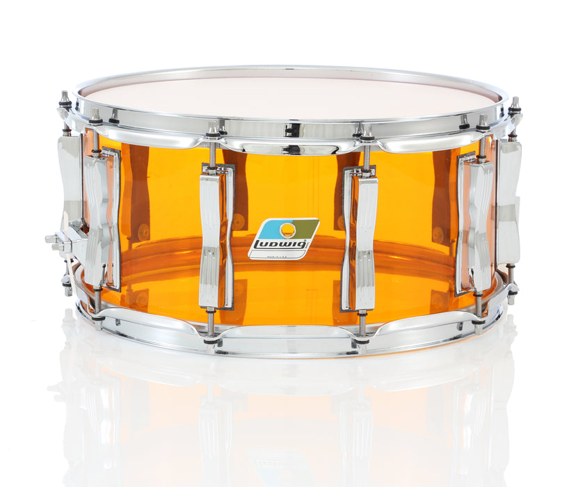 Ludwig 14 x 6.5-Inch Vistalite Snare Drum - Amber - New
