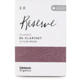 D'Addario RCT10 Rico Reserve Classic B-Flat Clarinet Reed 10-Pack - New,2