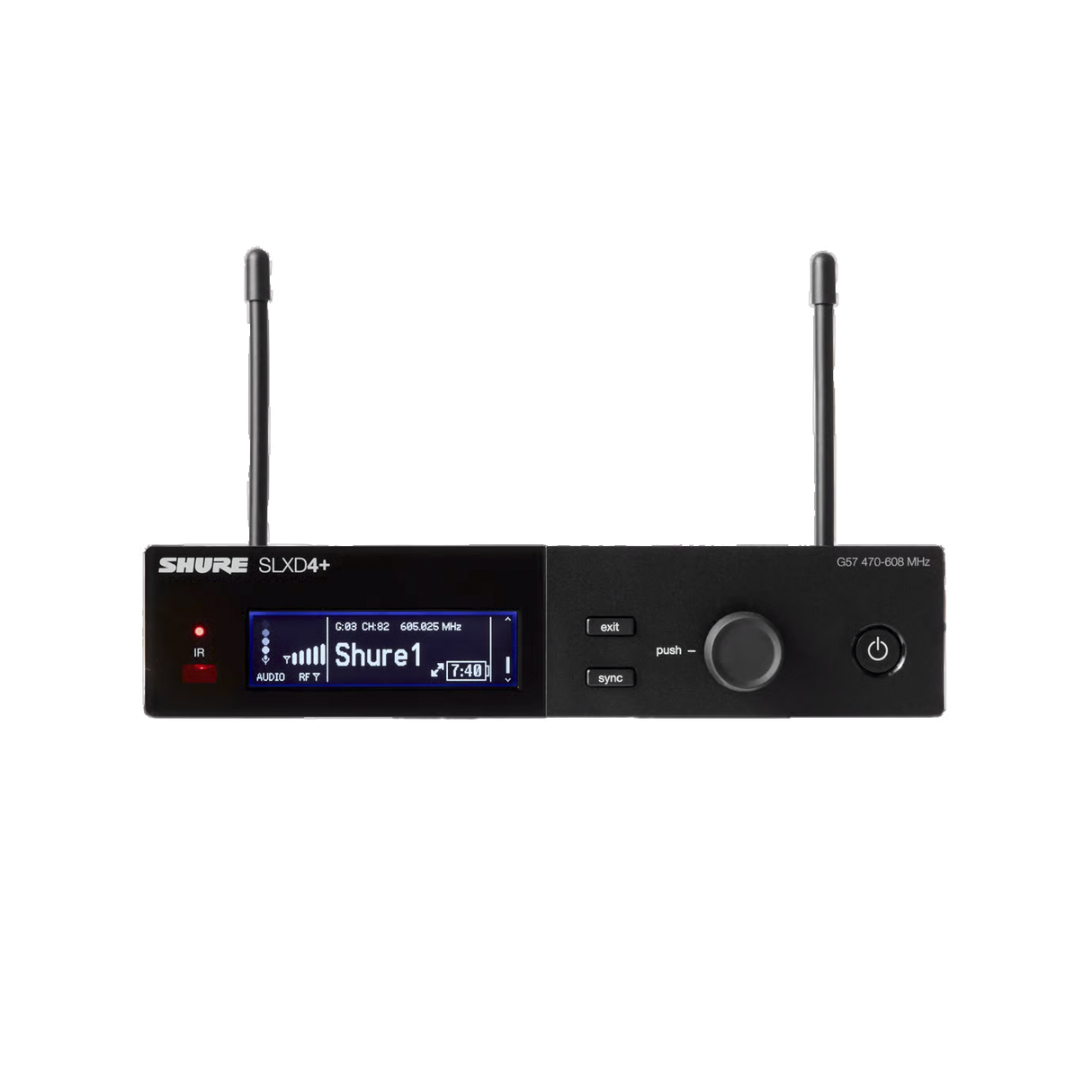 Shure SLXD4+ Digital Wireless Receiver - G57 Band