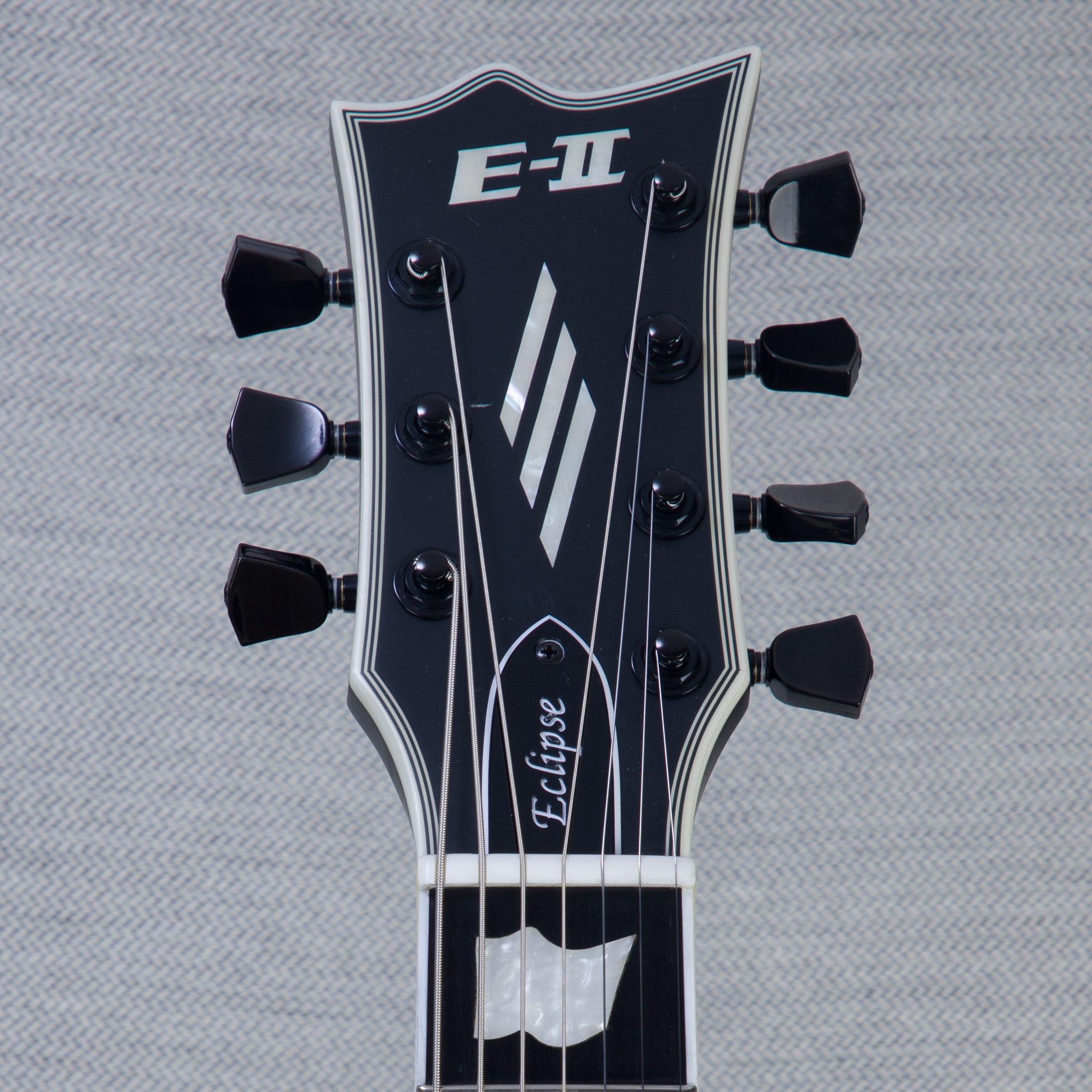 ESP E-II Eclipse-7 Evertune 7-String Electric Guitar - Black Satin