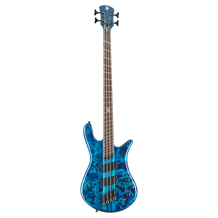Spector NS Dimension 4-String Multi-Scale Bass Guitar - Black & Blue Gloss