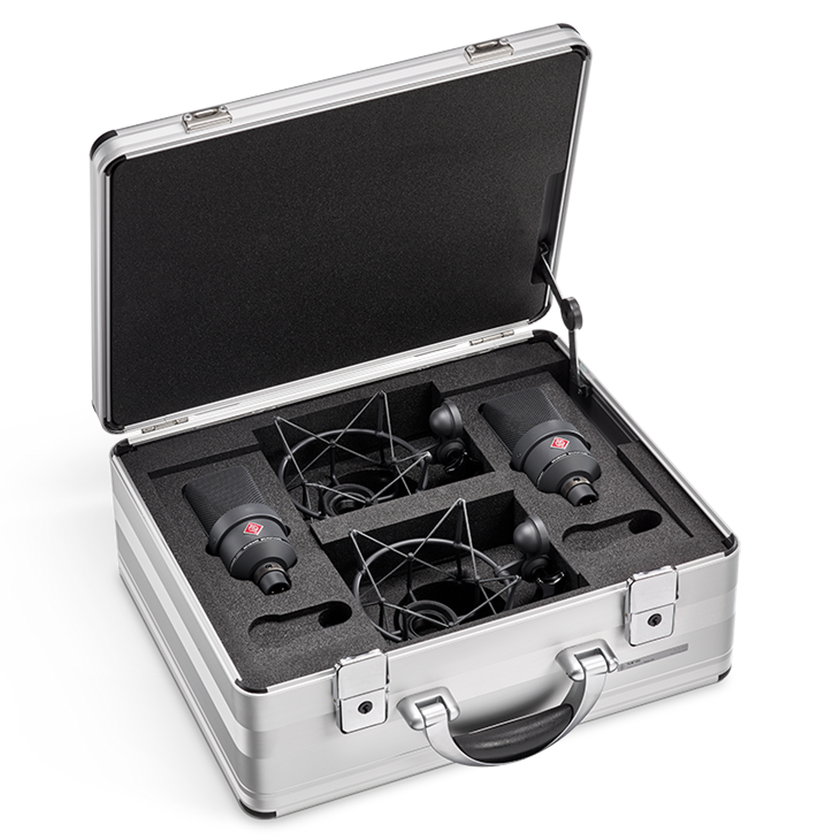 Neumann TLM 103-MT-Stereo Condenser Microphone W/ EA 1 Shockmount & Aluminum Case - Black Stereo Pair