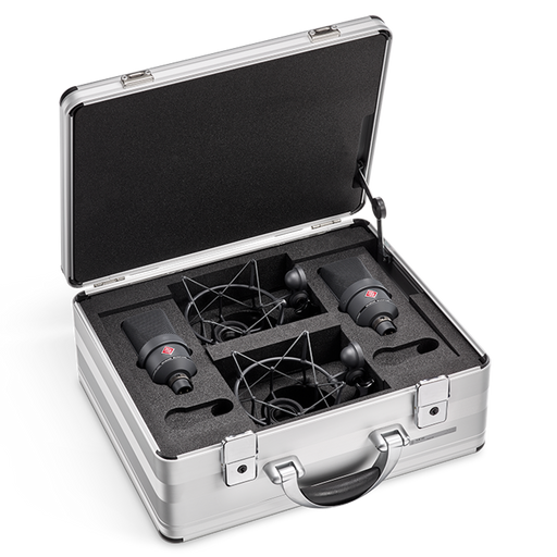 Neumann TLM 103-MT-Stereo Condenser Microphone W/ EA 1 Shockmount & Aluminum Case - Black Stereo Pair