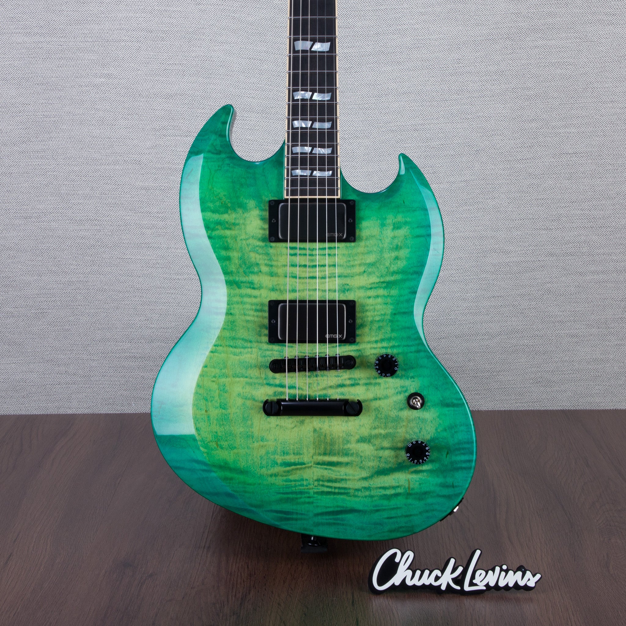 ESP USA Viper Electric Guitar - Lime Burst - #US24447 – Chuck