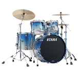 TAMA Starclassic Walnut/Birch 4-Piece Shell Pack - Molten Blue Ice Fade