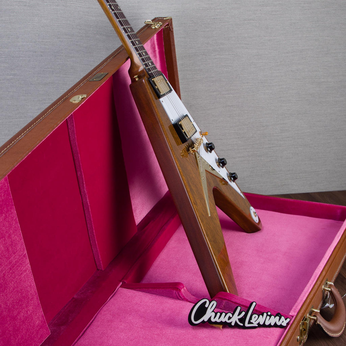 Gibson Custom Shop 1958 Mahogany Flying V Reissue Electric Guitar - Antique Natural - #851115