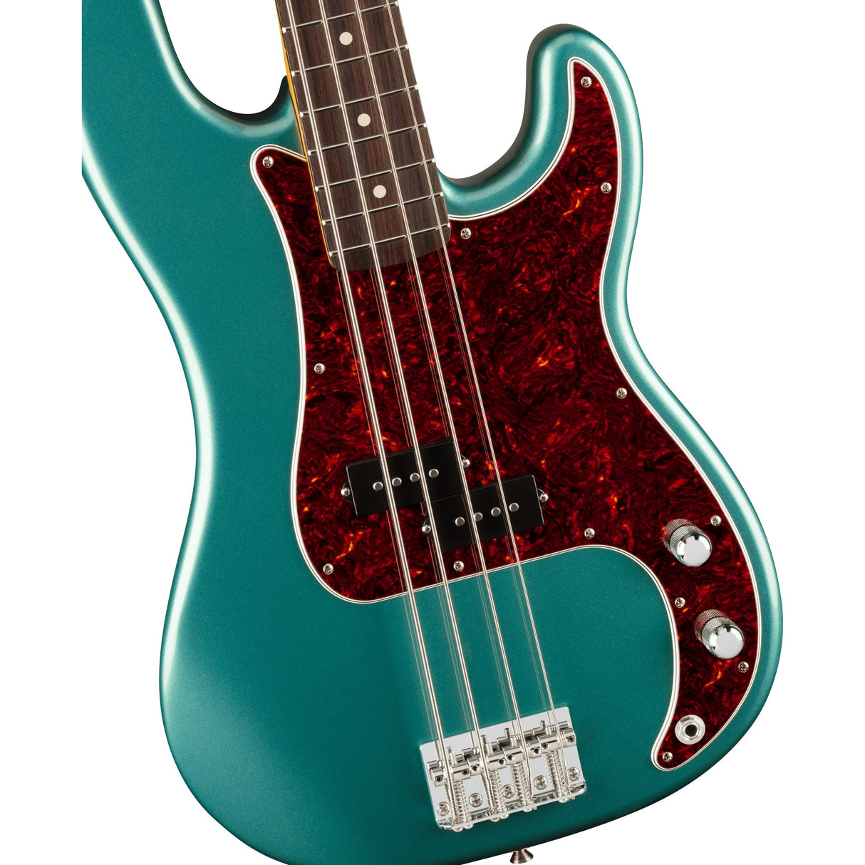Fender American Professional Classic Precision Electric Bass Guitar, Rosewood Fingerboard - Faded Sherwood Green Metallic