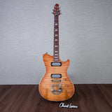 Powers Electric A-Type Electric Guitar - Pale Ale With White Pearloid - #B131