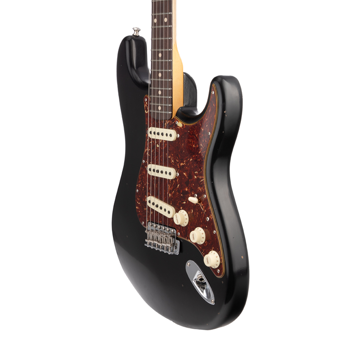 Fender Custom Shop #38 Postmodern Stratocaster Journeyman Relic Electric Guitar - Aged Black - #XN13053