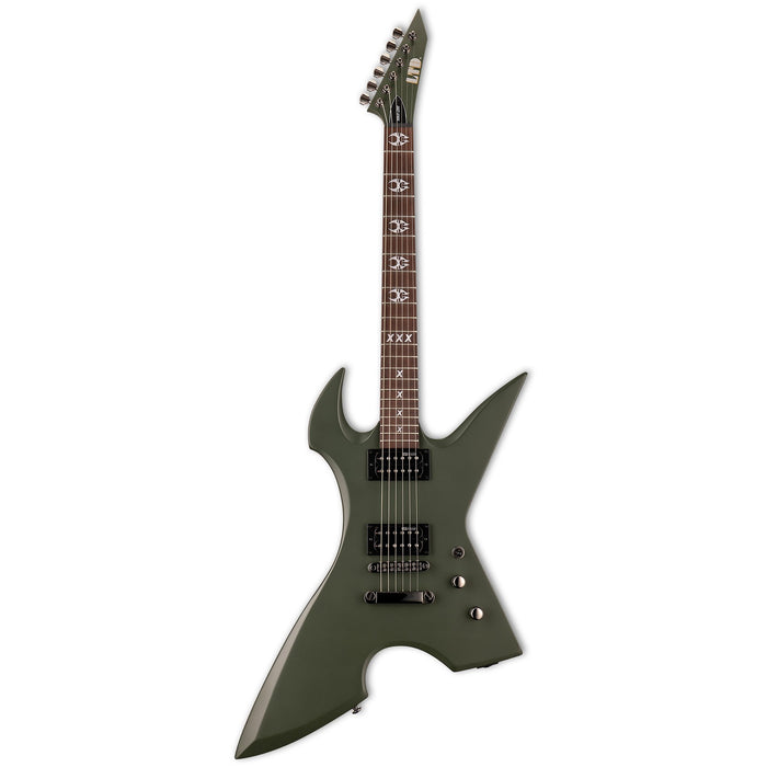 ESP LTD Max Cavalera Signature MAX-200 RPR Electric Guitar - Military Green Satin - New