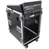 ProX T-16MRSS13ULT Universal 19 Rack-mount Mixer with 13U Top and 16U Front with 2 Side Work Tables