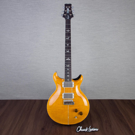 PRS Santana Retro 10-Top Electric Guitar - Santana Yellow With Metallic Gold Smokeburst Back - #250414156