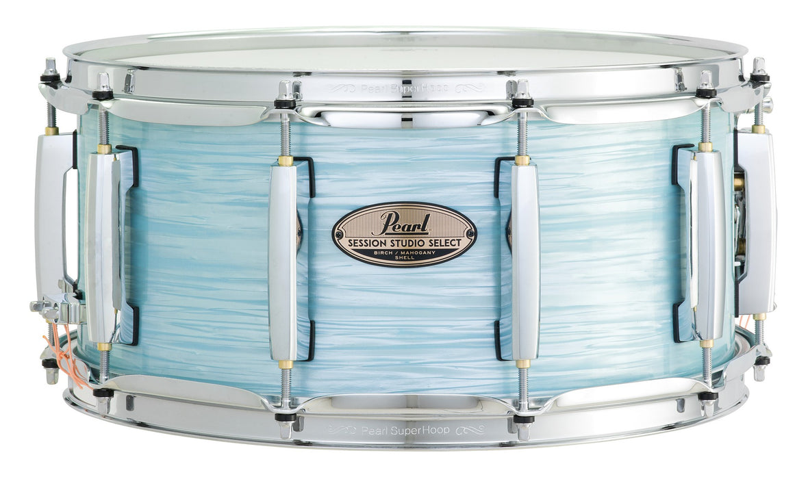 Pearl 14 x 6.5-Inch Session Studio Select Snare Drum - Ice Blue Oyster - New,Ice Blue Oyster