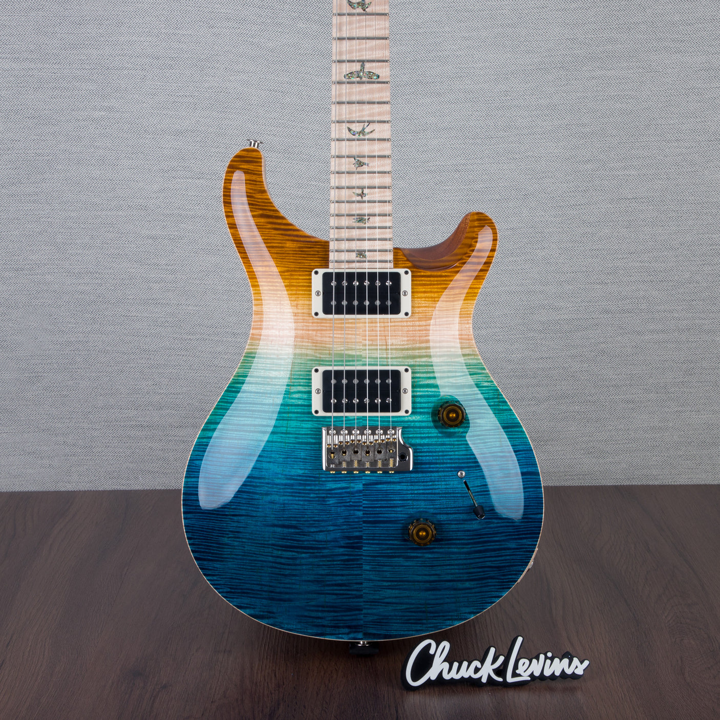PRS Wood Library Custom 24 Electric Guitar - Private Stock Beach Fade Finish - CHUCKSCLUSIVE - #240383991 - 2024