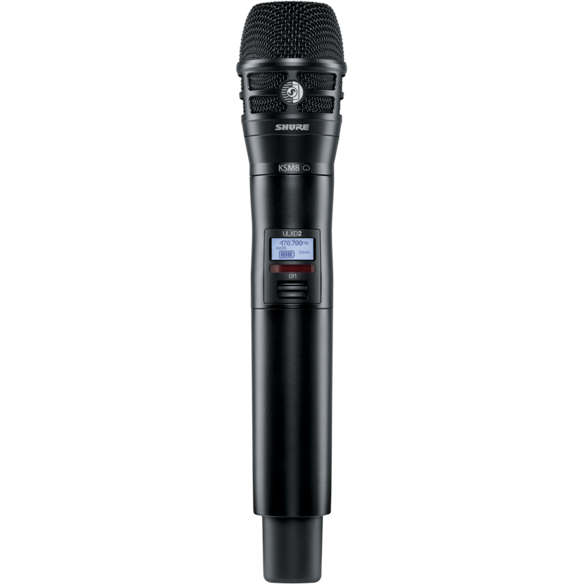 Shure ULXD2/K8 Handheld Transmitter with KSM8 Capsule - Black, H50 Band