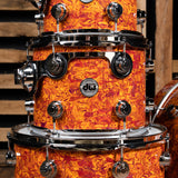 DW Collector's Standard Maple 4-Piece Shell Pack, 22-Inch Kick - Amber Swirl