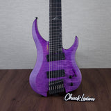 Legator Ghost Super Shred Multiscale 8-String Electric Guitar - Satin Purple Flame - #IM25060592