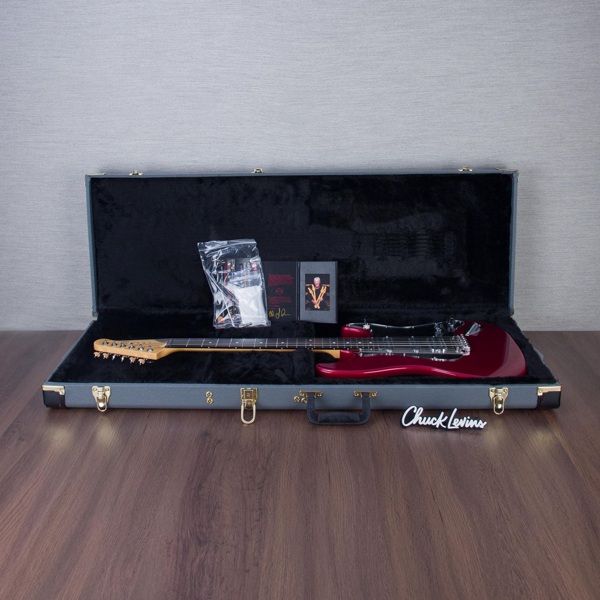 Lerxst Grace Alex Lifeson Signature Electric Guitar with Vega Trem Signed - Red - #24310900