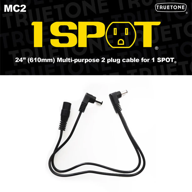 Truetone MC2 24-Inch Multi-Purpose 2-Plug Guitar Effects Extension Cable