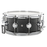 DW 6 x 14-Inch Collector Series Pure Maple Snare Drum - Black Ice with Chrome Hardware