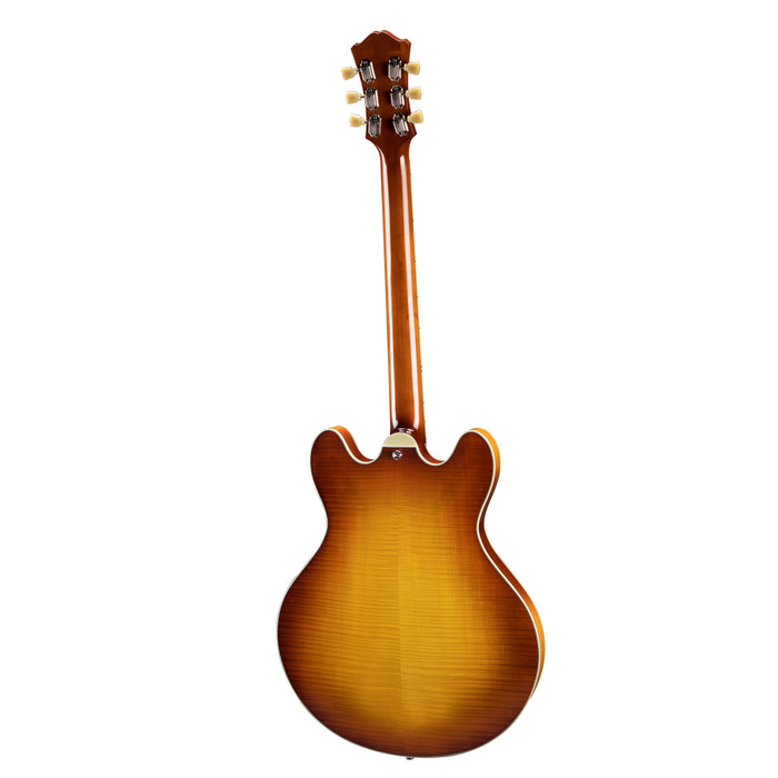 Eastman T486 Thinline Semi-Hollow Electric Guitar - Goldburst - New