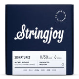 Stringjoy Signatures Nickel-Wound Balanced Electric Guitar Strings - Medium Gauge (011-.050)
