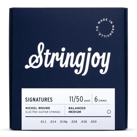 Stringjoy Signatures Nickel-Wound Balanced Electric Guitar Strings - Medium Gauge (011-.050)