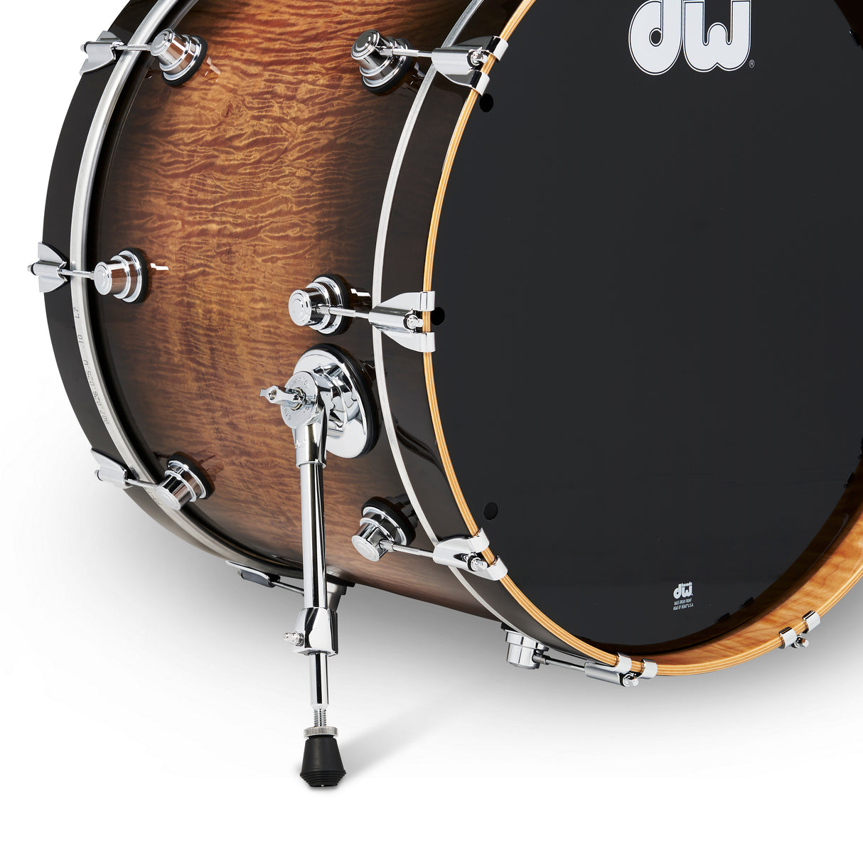 DW DWe 5-Piece Drum Kit Bundle - Exotic Curly Maple Burst