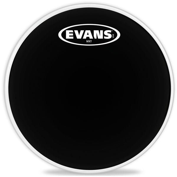 Evans 12" MX Black Marching Tenor Drum Head