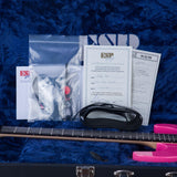 ESP USA M-II FR Electric Guitar - Neon Pink Sparkle - #US24769